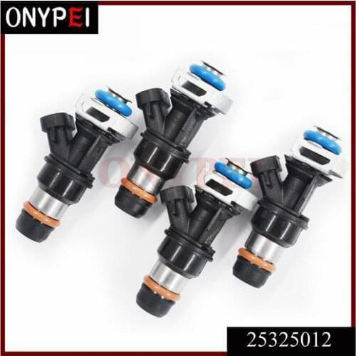 4x High impedance Fuel Injector 25325012 (2-HOLE) / FJ323 For Chevrolet Car Accessories