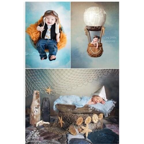 5*6.5ft Sky with White Clound Photography Background for Boy Dreams Custom Photo Backdrop Children Background Studio fotografia