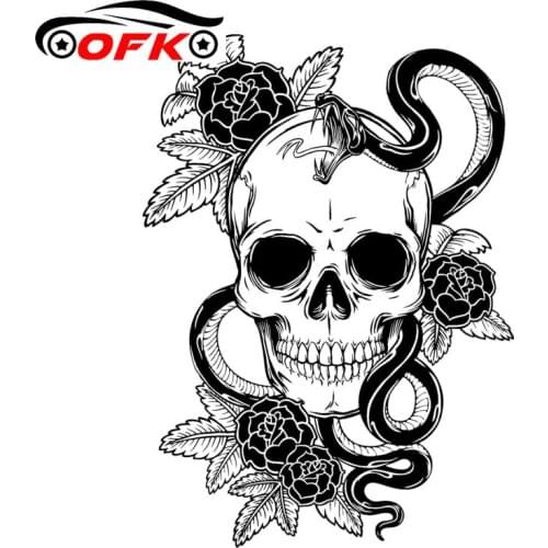 Accessories Venom Skull PVC Motorcycle Waterproof Windshield Car Window Sticker 17cm*12cm