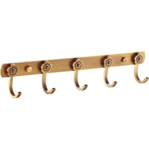 Antique Coat Hook Bathroom Copper Hook Wall Hanging Coat Hook 5 Even Hooks Behind The Door Coat Hook Towel Clothes Storage Hook
