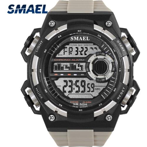 Digital Wristwatches Luxury Brand SMAEL SShock Resist Military Men Watch Automatic Mechanical 1438B Sport Watches Waterproof LED