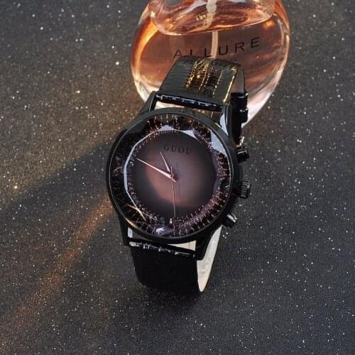 GUOU Top Brand Womens Watches Luxury Diamond Watch Women Watches Fashion Ladies Watch Clock relogio feminino reloj mujer