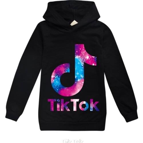 Tik Tok Sweatshirts for Kids Autumn Boys Girls Coats Long Sleeve Christmas Clothes cotton Tops T-shirt pullover Jackets Outfits