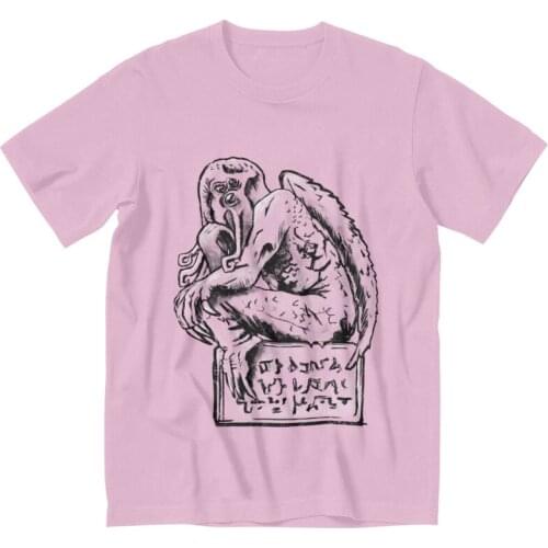 The Call Of Cthulhu T Shirt Mens Cotton Print T-shirts Novelty Tshirt Short Sleeve Lovecraft Tees Tops