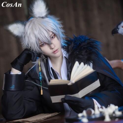 Hot Game Arknights SilverAsh Cosplay Costume Fashion Combat Uniform Full Set Male Carnival Party Role Play Clothing S-XL