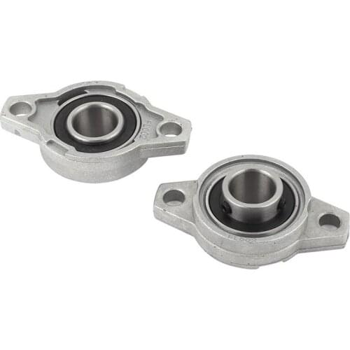 KFL002 FL002 Self Aligning Pillow Block Flange Bearing 15mm 2PCS