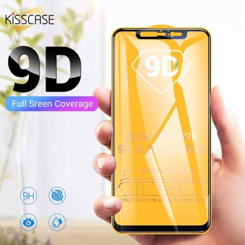 KISSCASE 9D Tempered Glass For Xiaomi Redmi Note 9 5 4X Redmi 8A 8 5 Plus 4X Screen Protector For Xiaomi Mi 8 A1 A2 6X 9T Max 3