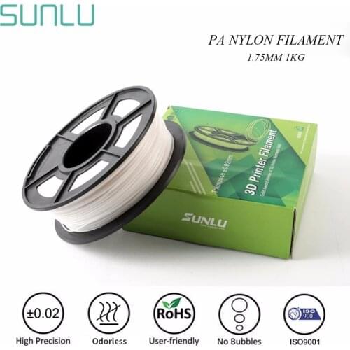 SUNLU PA Nylon V2 3D Printer Filament High tensile Strength Nylon Filament 1.75mm 1KG 3D Printing Material