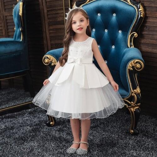 New Summer Childrens Dresses Princess Dress Girls Dresses Big Kids Catwalk Evening Dresses Flower Girl Dresses