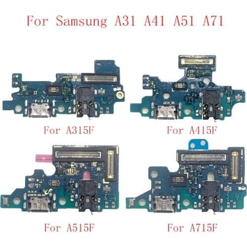 USB Charging Dock Port Connector Board Parts Flex Cable For Samsung A31 A315F A41 A415F A51 A515F A71 A715 Replacement Part