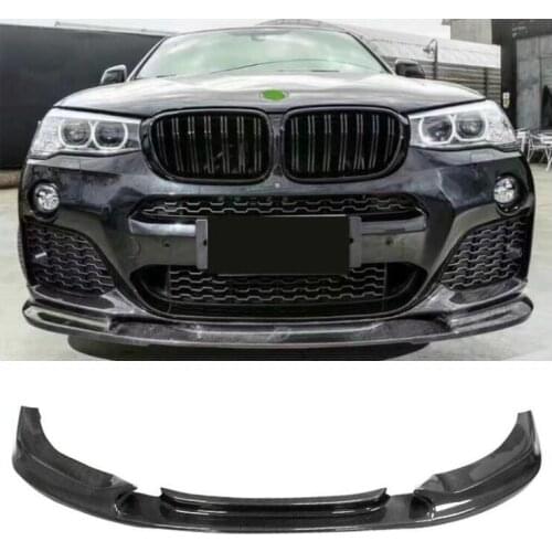 REAL CARBON FIBER Front Lip Spoiler Bumper Cover FOR BMW X3 X3M F25/X4 X4M F26 2014 2015 2016 2017