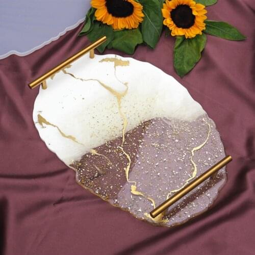 DIY Fruit Tray Resin Mold Epoxy Resin Silicone Mould Tea Cake Breakfast Tray Coaster Crystal Epoxy For Food Serving