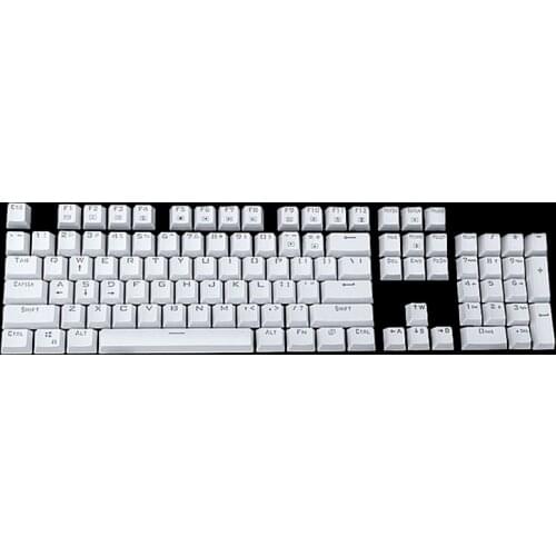 Transparent Font 104 Full Set of Translucent Keycap Personality for Game LOL Mechanical Keyboards Keyboard replacement decorativ