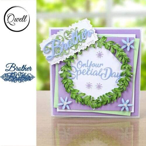 QWELL Wrod Brothers Metal Cutting Dies for Scrapbooking and Card Making Paper Embossing Craft New 2019 die cuts