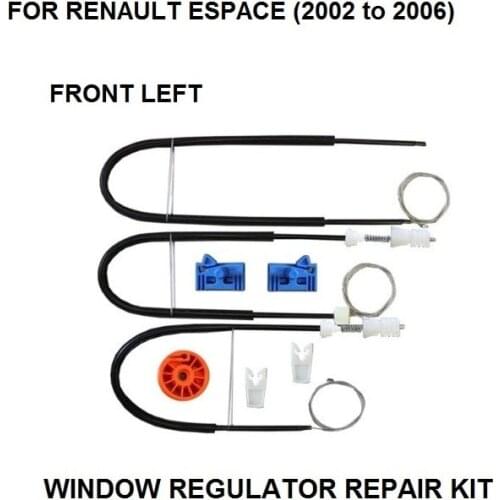 FOR RENAULT ESPACE MK IV 4 ELECTRIC WINDOW REGULATOR REPAIR KIT FRONT LEFT 2002-2006
