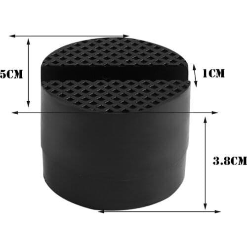 Rubber Jack Pad Tool Adapter Anti-slip Slotted Frame Rail Protector 50X50mm