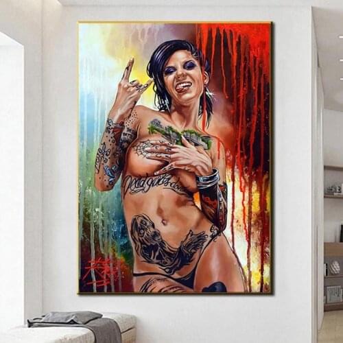 Modern Abstract Sexy Beauty Posters Nude Girl Wall Art Canvas Painting Nordic Simple Frameless Decor Painting Pictures