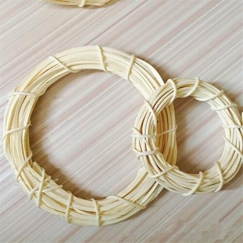 10pcs/lot Christmas White indonesian rattan wreath for festivals shop window hanging garland decorations Free Shipping