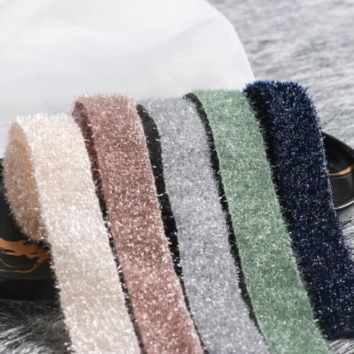 16mm-25mm A Roll Wholesale Metallic Glitter Ribbon MultiColor Diy Headwear Trim Sewing Home Craft Supply DIY handmade Decoration