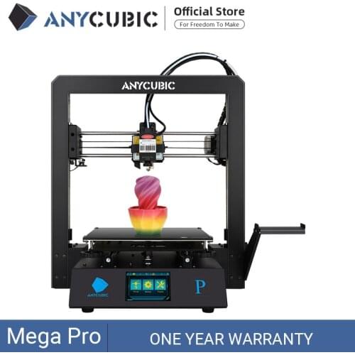 ANYCUBIC Mega Pro 3D Printer Printing Laser Engraving Touch Screen Printing TPU Filament Dual Gear Extruder 3D Laser Printer