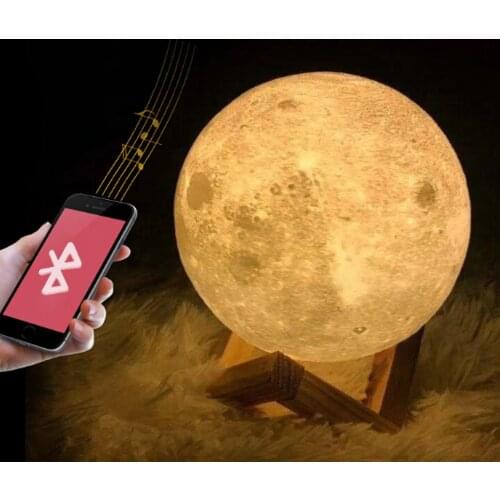 Bluetooth speaker, moon light touch remote control USB music table lamp night light, bluetooth speaker moon