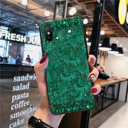 Bling Glitter Sequins Diamond Marble Case For Samsung Galaxy A51 A52 A71 A72 A32 A42 A02S A12 A30S A10 A20 A50 A70 J4 Plus J6 J8