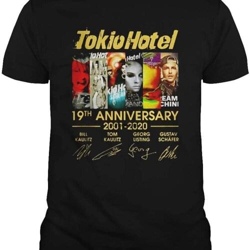 Tokio Hotel 19th Anniversary 2001 2020 Thank You for The Memories T Shirt for Men Women Full Size