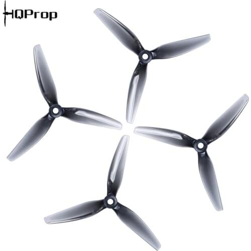 HQPROP Ethix S5 5040 5X4X3 3-Blade PC Propeller Gray for RC FPV Racing Freestyle 5inch 4S 6S Drones Replacement DIY Parts