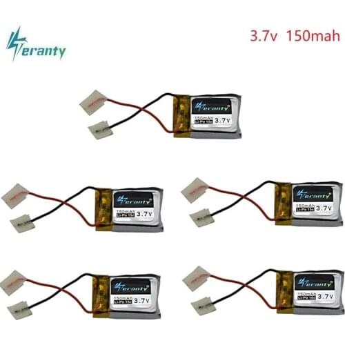 3pcs / 5pcs 3.7V 150mAh battery for Syma S105 S107 S107G S109 S107-19 For Skytech M3 3.7V 150mAh Li-Po Battery Helicopter Part