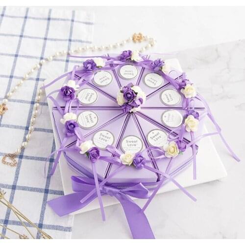 Candy box bag chocolate paper gift package for Birthday Wedding Party favor Decor supplies DIY baby shower cake small packaging