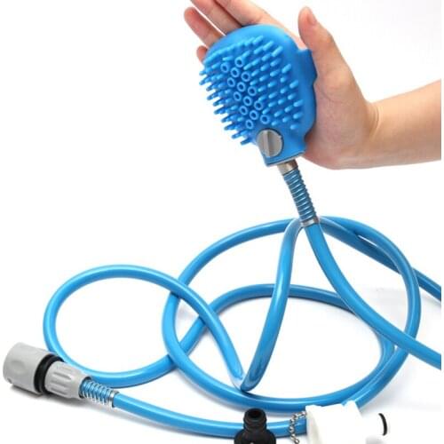 Multifunctional pet cat dog Bath device shower nozzle cleaning supplies for animals products massage brush accessories