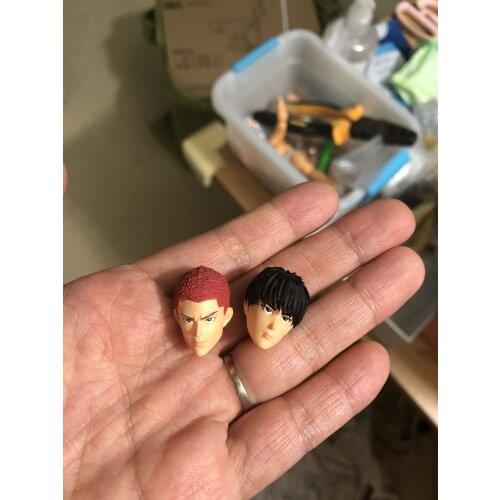 1/12 Male figmas Head Model for 6" Action Figure Body Doll