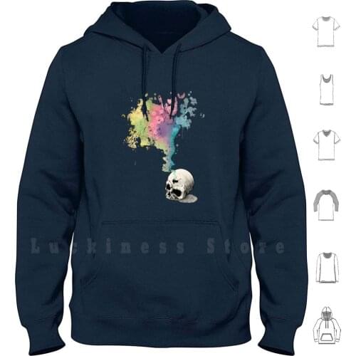 " Immortal Fate " Watercolor Series 4 / 5 Hoodies Long Sleeve Demas Demasart Digitalart Watercolor
