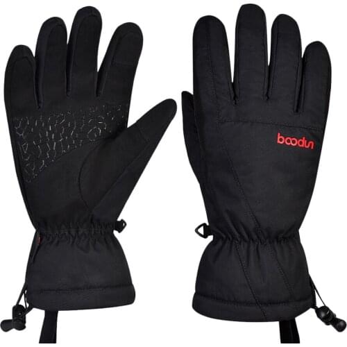 Durable Ski Motorcycle Gloves Windproof Breathable for Womens Snowboarding