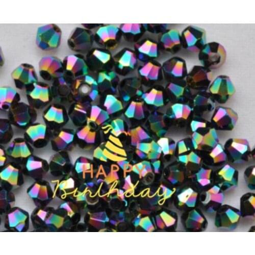 Rainbow 8mm 144pcs/Lot Chinese Top Quality Crystal Bicone Beads Free Shipping