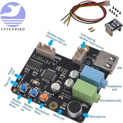 Raspberry Pi X350 Microphone Input / Audio Input & Output USB Audio Card For PC/Raspberry Pi 3 Model B+(plus)/3B/2B/B