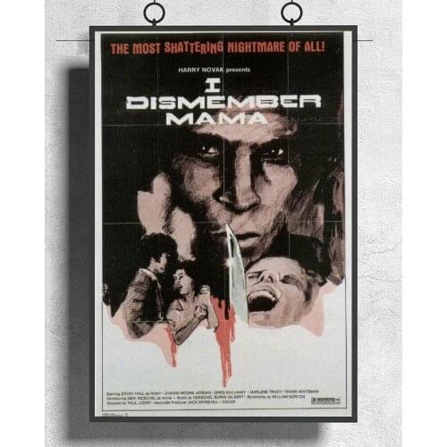 L399 I DISMEMBER MAMA Movie 1974 RARE Horror Silk Fabric Poster Art Decor Indoor Painting Gift
