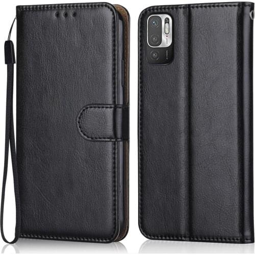 Luxury Leather Case for On Xiaomi Redmi Note 10 5G Wallet Stand Flip Case for Redmi Note 10 Note10 5G Phone Bag with Strap