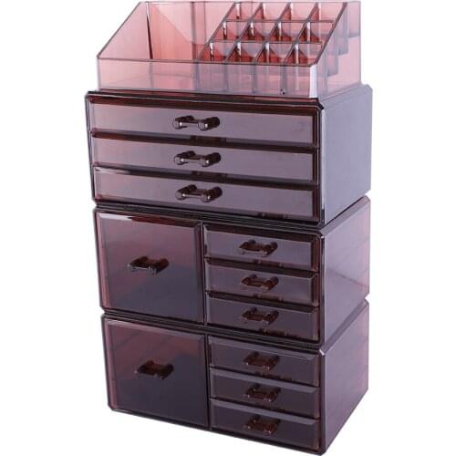 SF-1122-10 4Pcs/Set Plastic Transparen Cosmetics Storage Coffee Rack 190813215