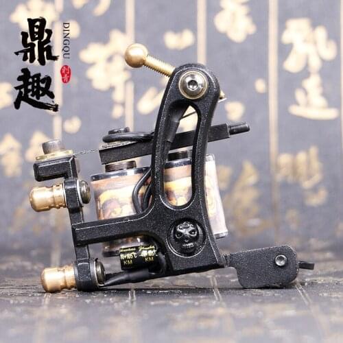 Shader 10 Wraps Tattoo Machine Professional Alloy Coil Machine for Tattoo Power Supply Kits TM8733