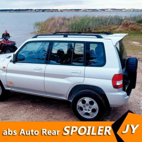 For Mitsubishi PAJERO Spoiler 1996-2004 V23 spoiler High Quality ABS Material Car Rear Wing Primer Color Rear Spoiler