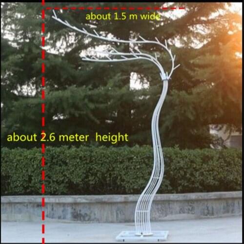 Party decoration 2.6M high pink artificial cherry tree road simulation cherry blossom with iron arch, wedding props