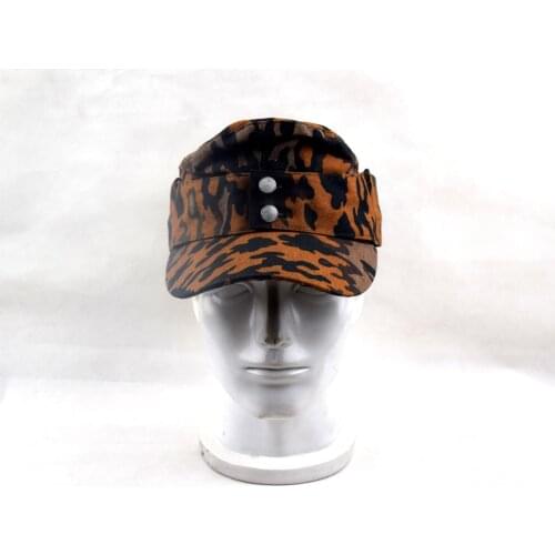 Military Reenactment Replica WWII German OAK Autumn Leaf hat Camo Cap
