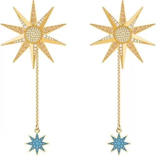 High quality SWA sun flowers shining ladys Earrings