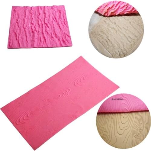 Pottery Art Old Bark Texture Silicone Mold Imprinting Annual Rings Wood Grain Manual DIY Clay Sculpture Polymer Modeling Tools