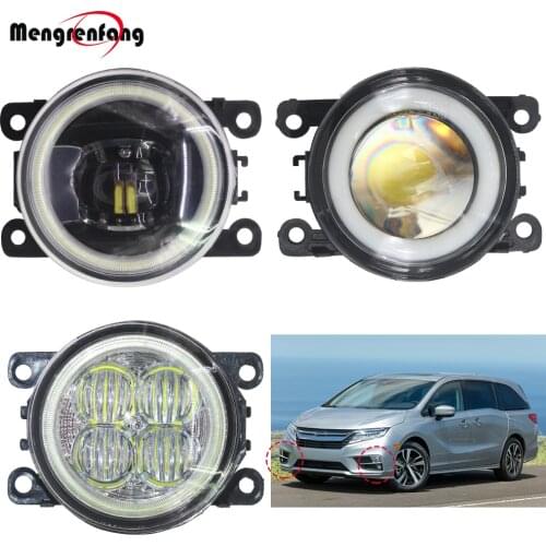 2 X Car H11 LED Fog Light Bulb Halo Ring Angel Eye Daytime Running Lamp DRL 12V For Honda Odyssey 2015 2016 2017