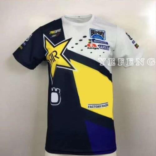 2020 Motorcycle Summer Star Yellow Black T-Shirt Team Factory Racing Riding Breathable Jersey