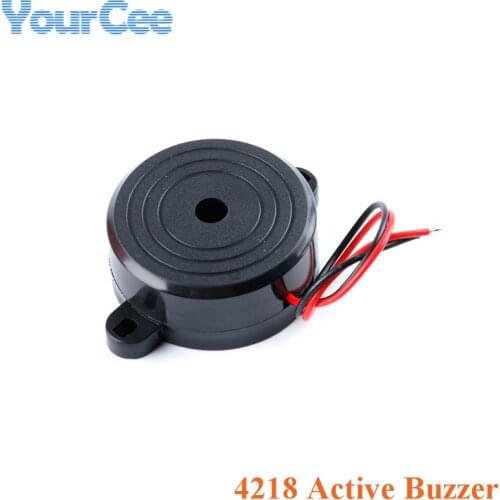 4218 Active Piezoelectric Buzzer High Decibel Piezo Electric Alarm Sound DC12V 42*18MM 42x18mm Alarm with Wire