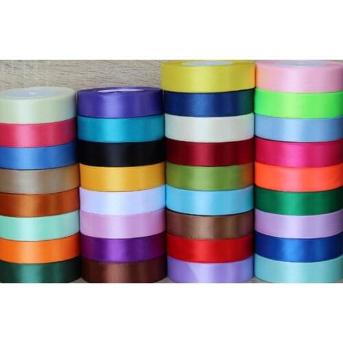 15mm X 100 Yards Satin Ribbon Wedding Christmas Party Event DIY Decoration Craft Sewing Accessories Ribbon Rollers