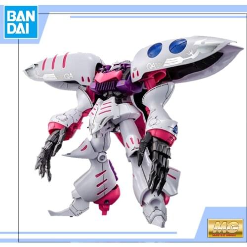 BANDAI PB Limit Assembling Model MG 1/100 AMX-004E Qubeley EMBELLIR Gundam Action Toy Figures Childrens Gifts